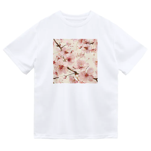 淡いピンクの桜の花4 Dry T-Shirt