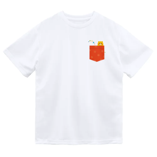 Pocket * くま Dry T-Shirt