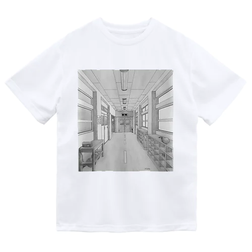 小学校の廊下 Dry T-Shirt