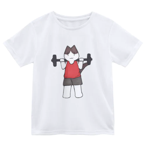 フィットネスにゃんこ 上げる２ Dry T-Shirt