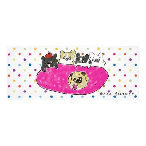 アンコちゃんのフェイスタオル Face Towel