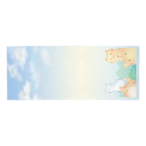 CATS ARE JUSTICEタオル Face Towel