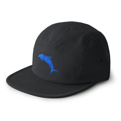 Tribal Dolphin (青) 5 Panel Cap