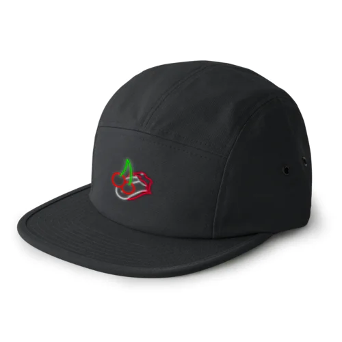 Cherry kiss(ネオン) 5 Panel Cap