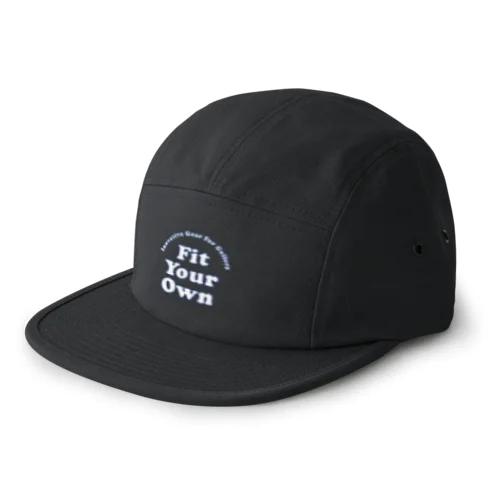 Fit Your Ownロゴ(白抜き) 5 Panel Cap