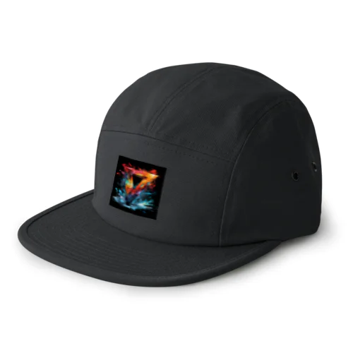 抽象画風の素敵な男の情熱 5 Panel Cap