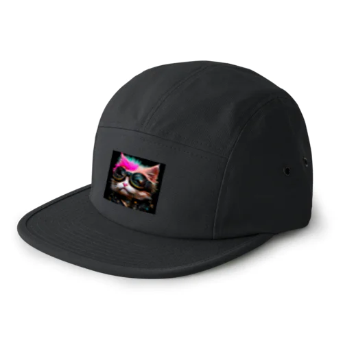 Perfectly Punk Cats 5 Panel Cap