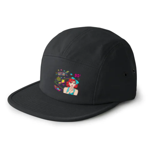 Retro Vibes　レトロな雰囲気 5 Panel Cap