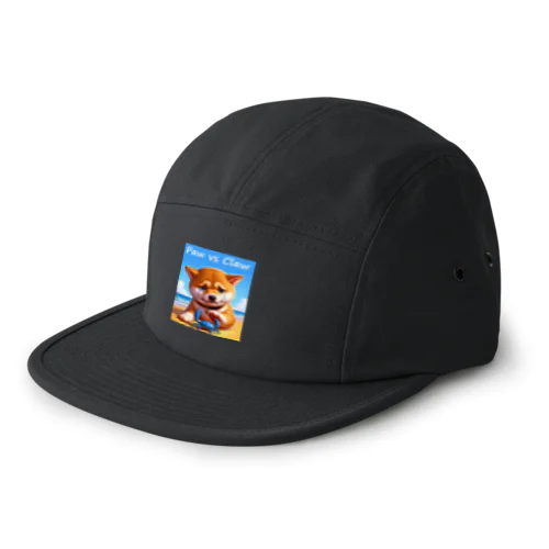 Paw vs Claw 涙の豆柴 5 Panel Cap