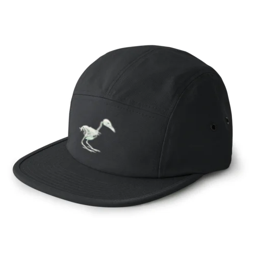 ハシボソガラス(骨) 5 Panel Cap