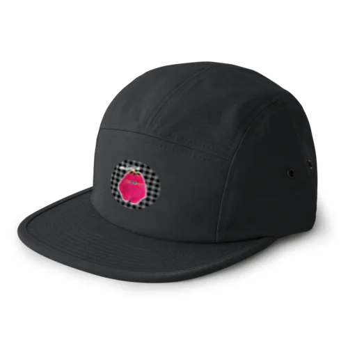 はでっこピンクみみん*ちぇっく* 5 Panel Cap