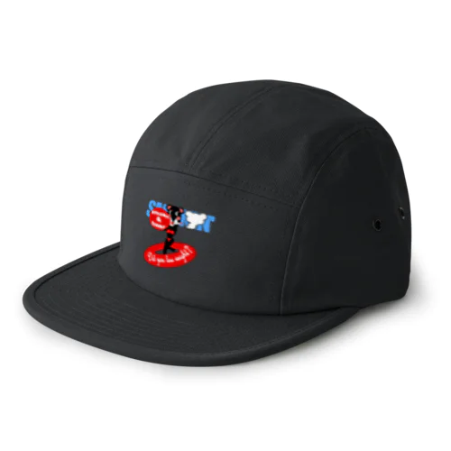 セクシーモクモックマinビーチ 黒 5 Panel Cap