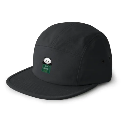 黒板パンダいつでも笑顔で 5 Panel Cap