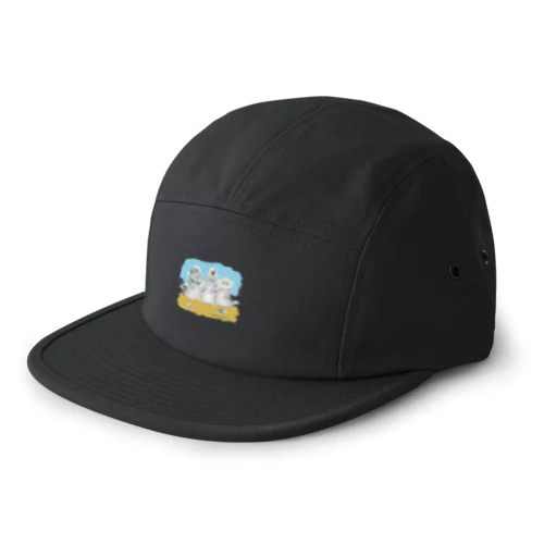 海ゴミに悩むアザラシ3兄弟 5 Panel Cap