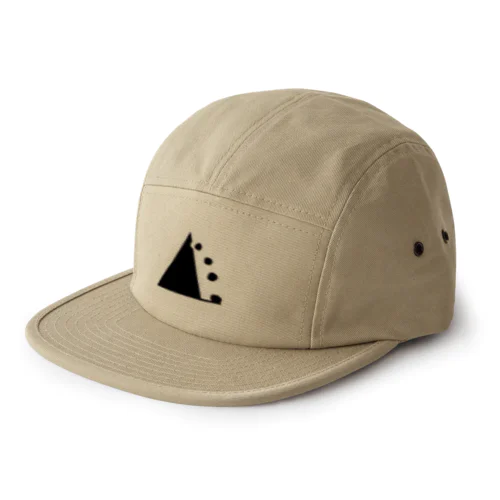 落石注意 5 Panel Cap