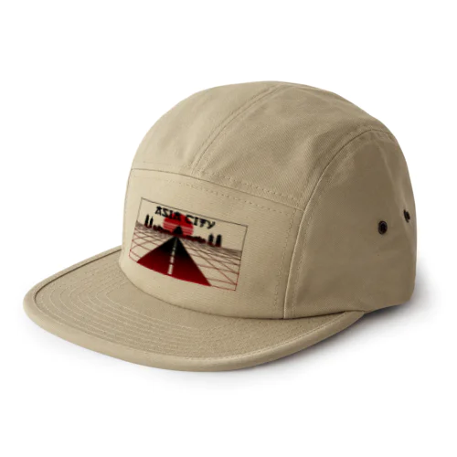  vaporwave asiacity  5 Panel Cap