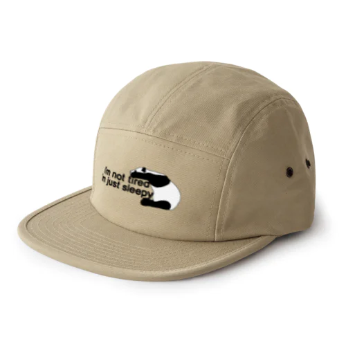 Just Sleepy Panda-A 5 Panel Cap