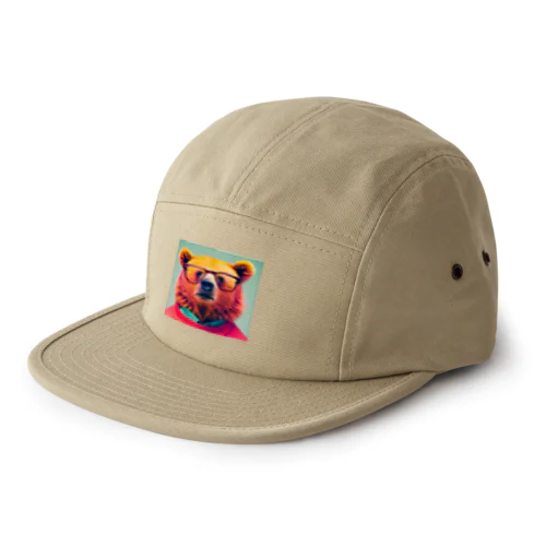 メガネっクマ⑥ 5 Panel Cap