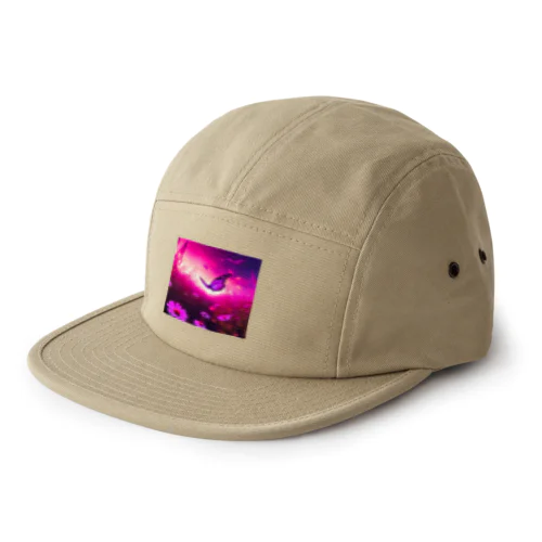 【Neon Animals】お花畑の蝶々🦋 5 Panel Cap