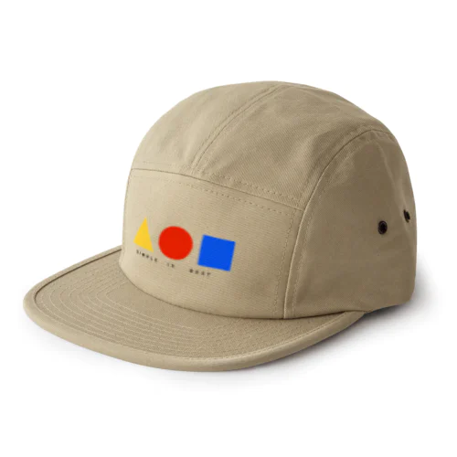 シンプルな形 5 Panel Cap