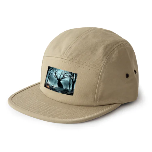 巨大な変な鹿？角が木⁉ 5 Panel Cap