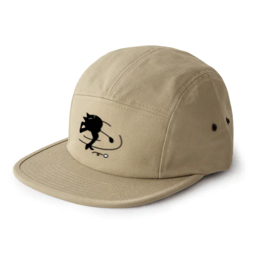 ゴルフ猫 5 Panel Cap