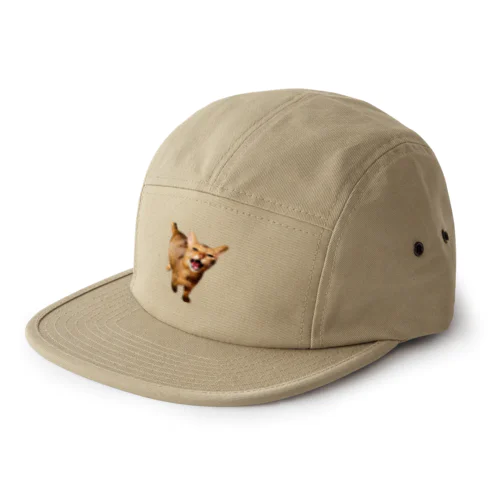 ゆるやかな、ねこ(ほえる) 5 Panel Cap