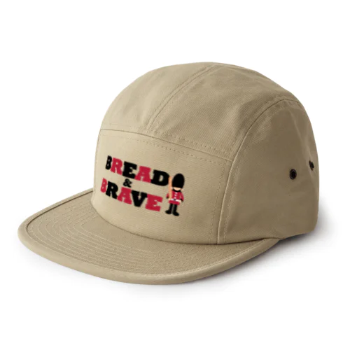 パンと衛兵とロゴ 5 Panel Cap