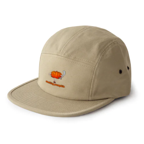 smoking pumpkin 5 Panel Cap