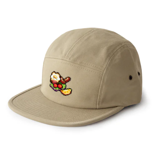ドット絵トーストゴースト 5 Panel Cap
