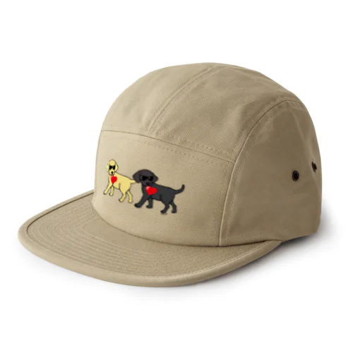 愛を運ぶラブラドール 5 Panel Cap