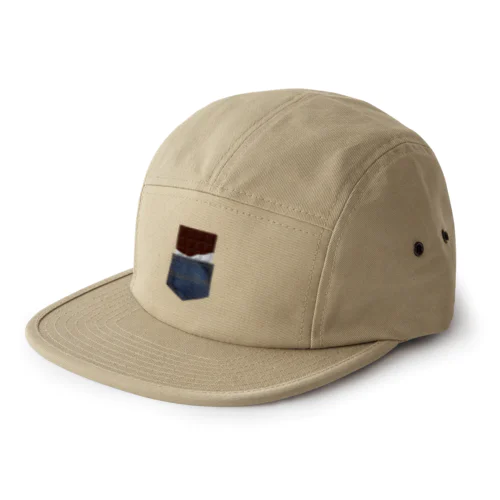 チョコレートインデニムポケット 5 Panel Cap