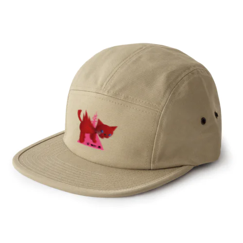 威嚇ネコ 5 Panel Cap