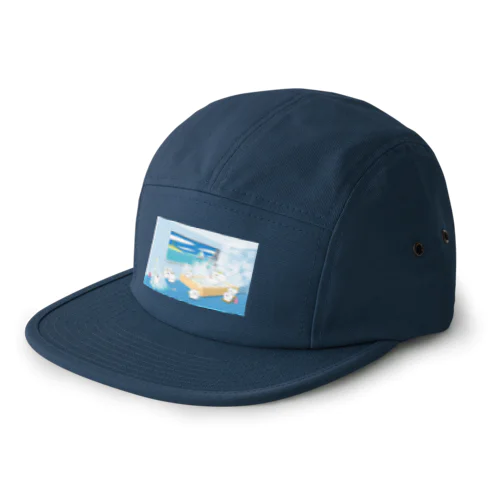 お風呂に入る猫達 5 Panel Cap