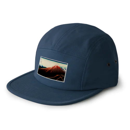 葛飾北斎_冨嶽三十六景　山下白雨 5 Panel Cap