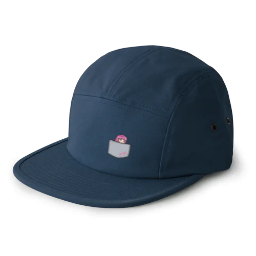 すん顔女子(おかっぱ) 5 Panel Cap