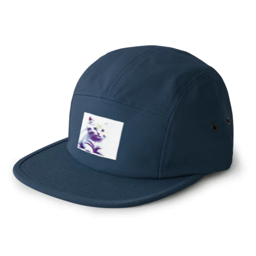 セピア猫ちゃん 5 Panel Cap