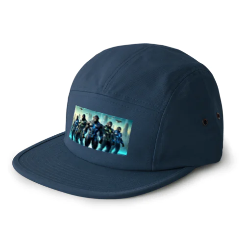 未来のヒーローに変身したゴリラ 5 Panel Cap