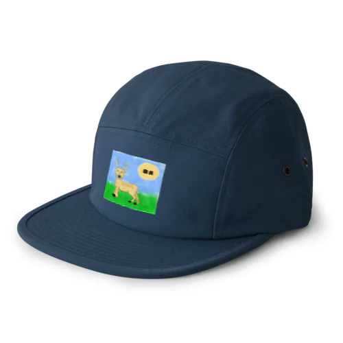 奈良のしかくん<鹿せんべいあげたいプロジェクト> 5 Panel Cap