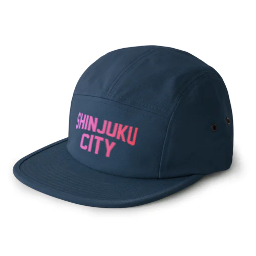 新宿区 SHINJUKU CITY ロゴピンク 5 Panel Cap