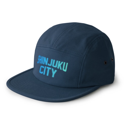新宿区 SHINJUKU CITY ロゴブルー 5 Panel Cap