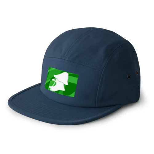 わたがしデザイン（緑・白） 5 Panel Cap