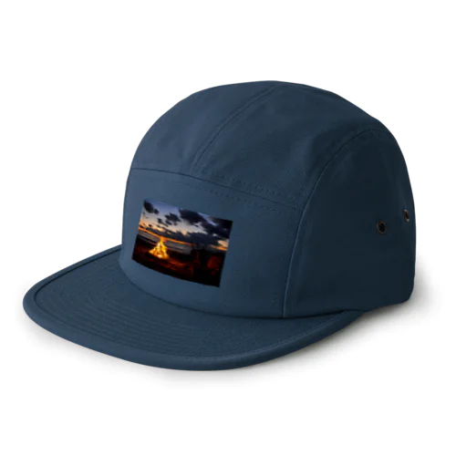 Warm fire and calm sea 5 Panel Cap