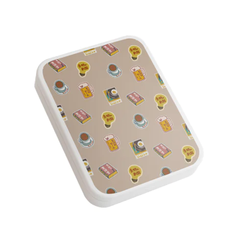 レトロステッカー Flat Tin Case