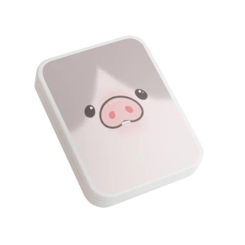お顔ドアップ Flat Tin Case