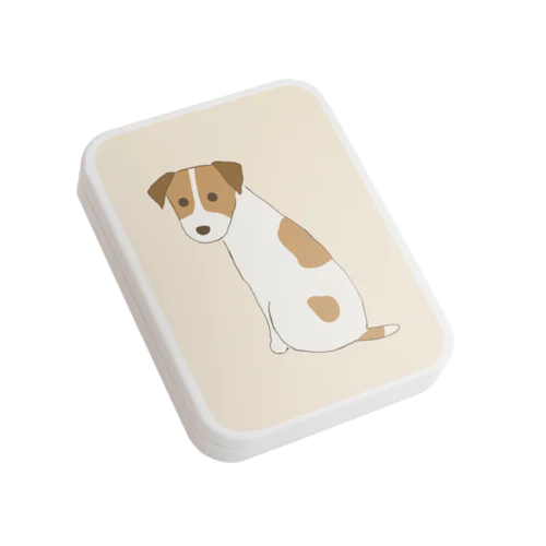 振り向くジャックラッセルテリア Flat Tin Case