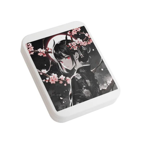 美鬼人と舞桜と月夜 Flat Tin Case