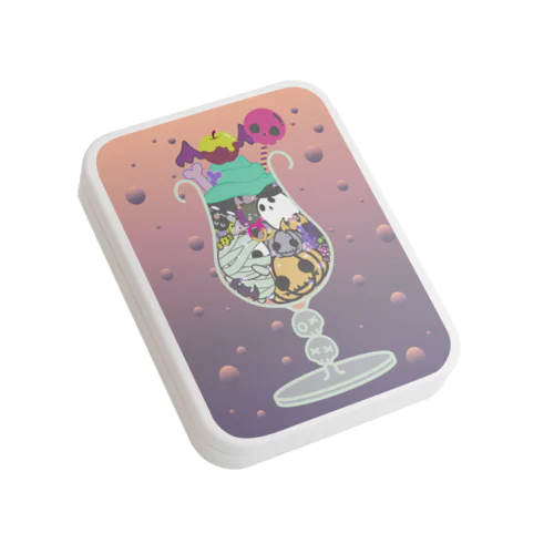 ハロウィンパフェ Flat Tin Case