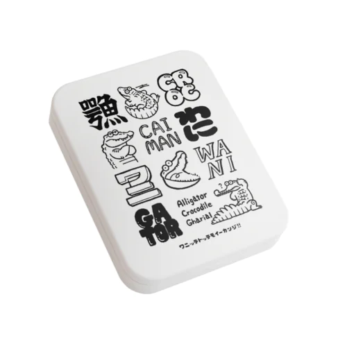 ワニ鰐わにイー缶ジ Flat Tin Case