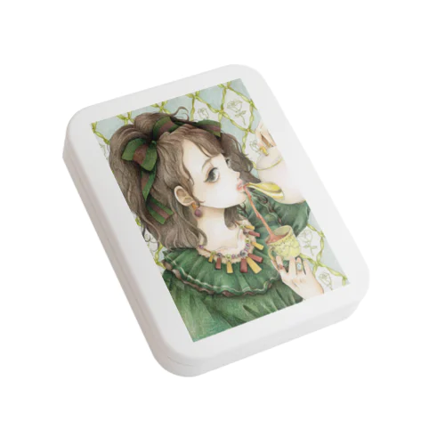 tea time Flat Tin Case